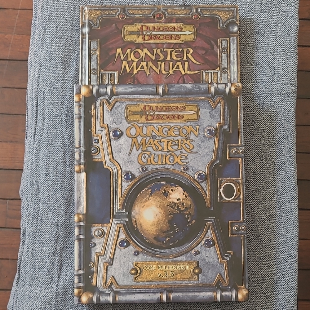 Dungeons & Dragons 3.5e Core Rulebook Bundle DMG & Monster Manual